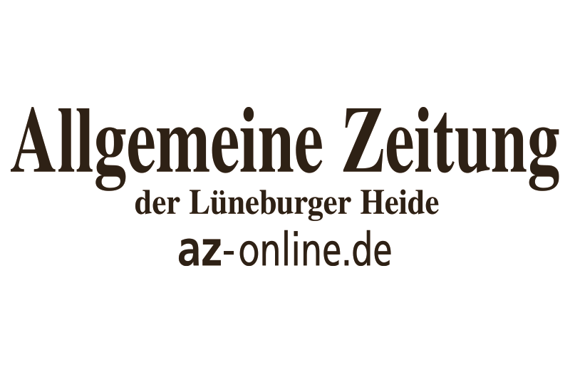 Allgemeine Zeitung az-online schwarzer Schriftzug des Logos