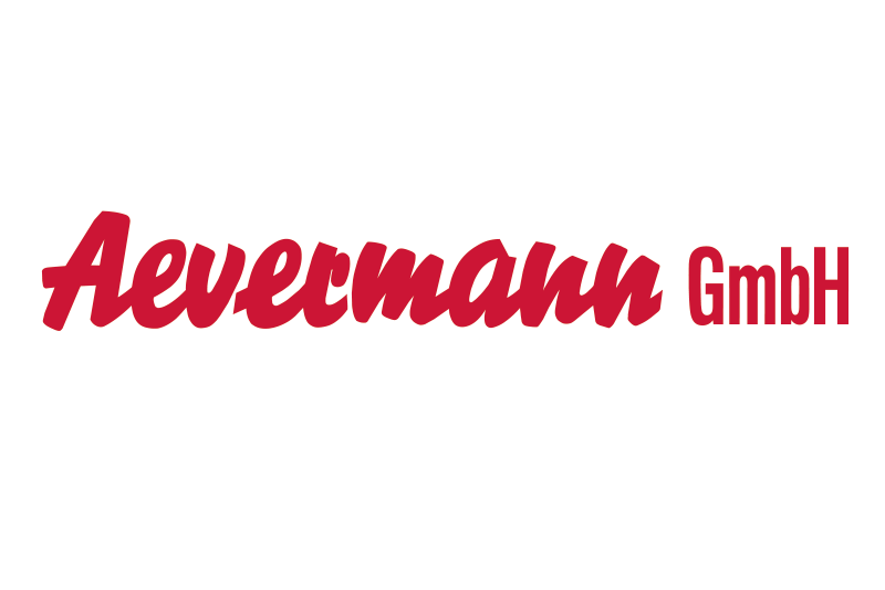 Roter Schriftzug der Aevermann GmbH