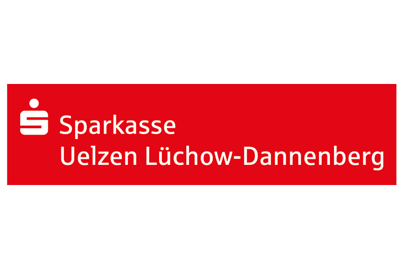 Logo und Schriftzug der Sparkasse Uelzen Lüchow-Dannenberg